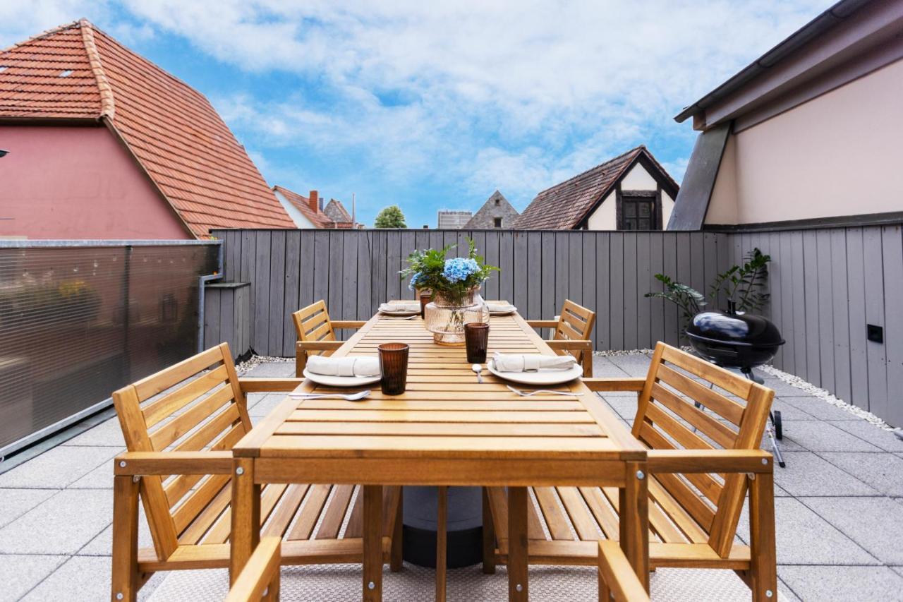 Homie Stay Badgasse - Fewos Am Main Mit Dachterrasse & Fahrradgarage Ochsenfurt Extérieur photo
